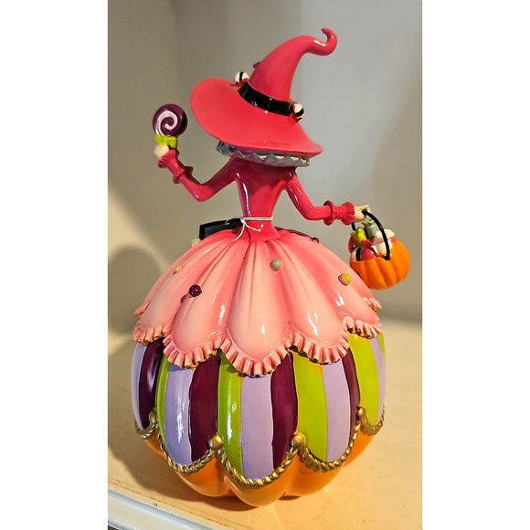 GHOULISH Whimsical HALLOWEEN Witch Figurine Candy Lollipop...